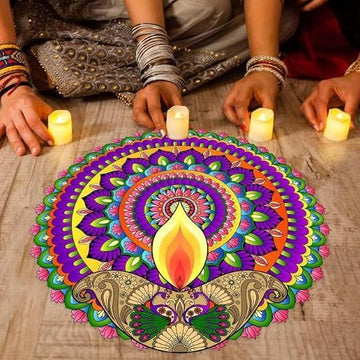 Diwali Rangoli Stickers Dipak
